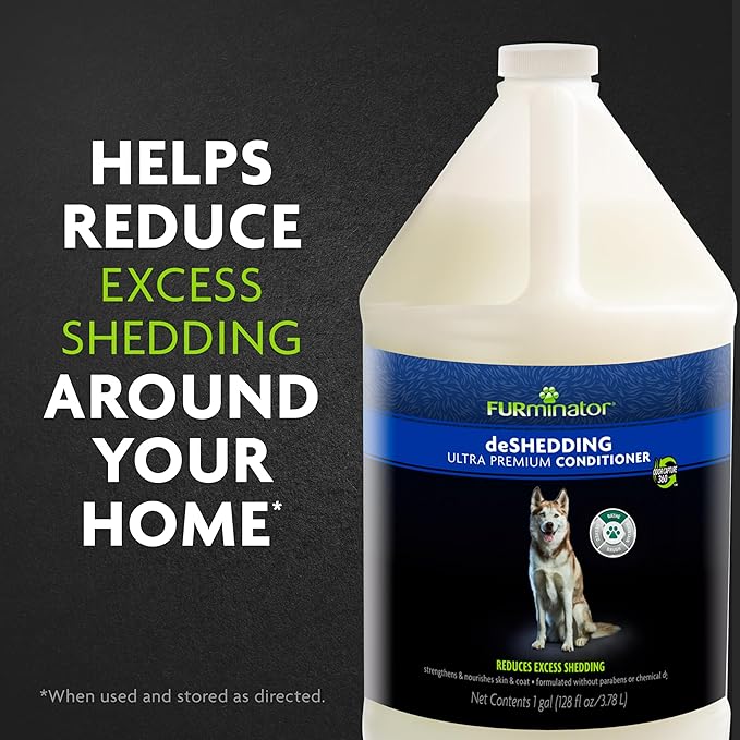 FURminator® deShedding Ultra Premium Conditioner for Dogs, 128 Oz, with Pump