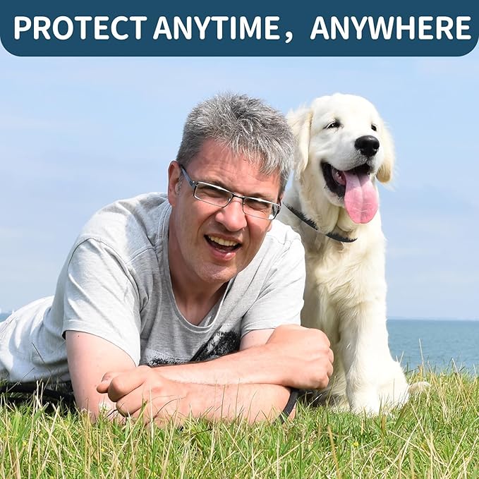 Flea and Tick Collar for Dogs 4 Pack, 32 Months Prevention, Waterproof, Adjustable for Small Medium Large Dogs Puppies (Black and Grey)