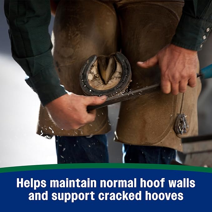 Farnam Horseshoer's Secret Pelleted Hoof Supplement for horses promotes healthy hoof growth, 11lb., 30 day supply