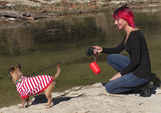 Dog Doo Tube Filled Dog Waste Bag Holders - Reusable Dog Poop Bag Tubes Designed to Keep in Odors and Germs