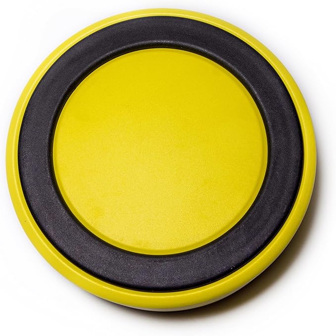 Dog Bowl, Non-Slip Stainless Steel Pet Bowl with Vacuum Insulated Design, Keeps Water Cool, Easy to Clean, Modern Style, 64 oz, Yellow