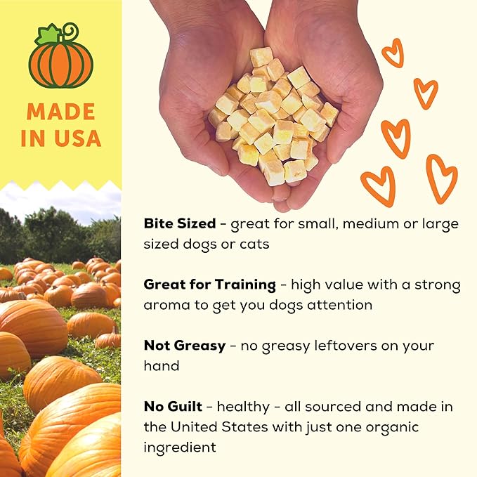 A Better Treat – Organic, Single Ingredient, Freeze Dried Pumpkin, Grass Fed & Finished Beef Liver, Chicken, Sweet Potato, Wild Salmon Dog Treats & Cat Treats | Natural Diabetic Friendly | Made in USA