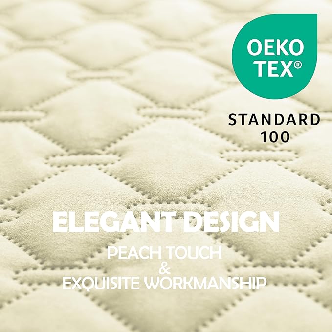 gogobunny 100% Double-Sided Waterproof Dog Bed Cover Pet Blanket Sofa Couch Furniture Protector for Puppy Large Dog Cat, Reversible (82x120 Inch (Pack of 1), Dark Cream/Light Cream)