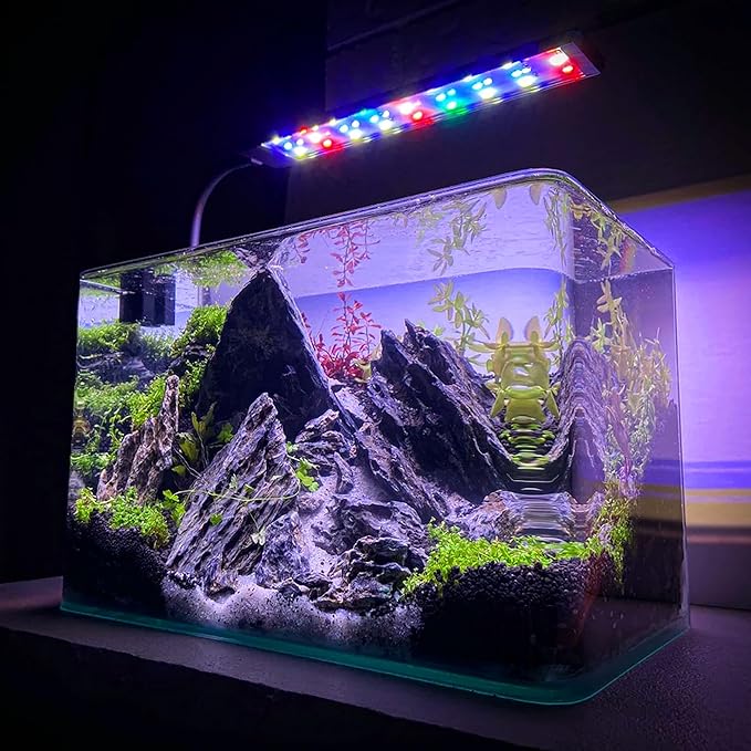 6-8 Inches Natural Seiryu Stone 4 PCS Aquarium Rocks for Aquascaping, Aquarium Landscaping, Terrariums, Fish Tank Decoration, Vivariums, Paludarium, Reptile and Amphibian Enclosures