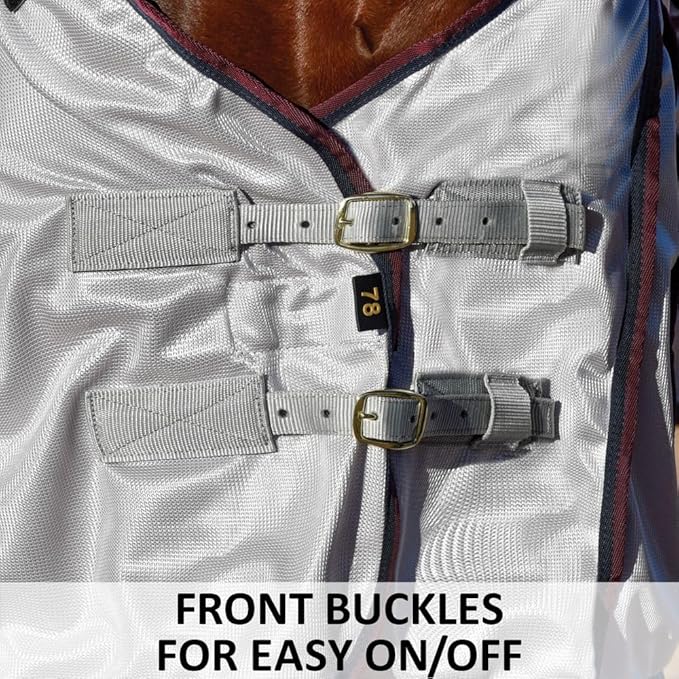 Dura-Tech RipGuard Adjusta-Fit Horse Fly Sheets | Self-Repairing Durability | Enhanced UV & Insect Protection | Ideal for All Horse Breeds