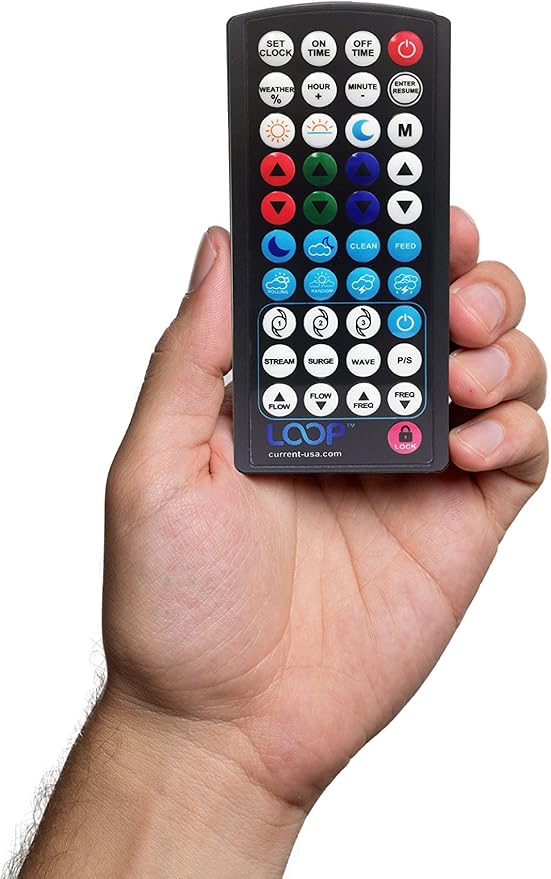 CURRENT USA 72" Inch Orbit Marine IC LED Saltwater Reef Marine Aquarium Light | 24 Hour IR Lighting & eFlux Wave Pump Control | Adjustable Color Spectrum for Fish Tank (4108)