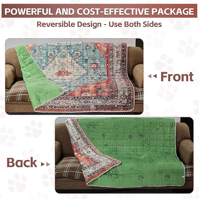 Extra Large Washable Pee Pads for Dogs (72"x72"), Upgrade Reusable Puppy Pads with Non-Slip Rug Pad, Super Thickening Absorbent Leakproof Dog Traning Pads Whelping Pad for Dogs, Doggie