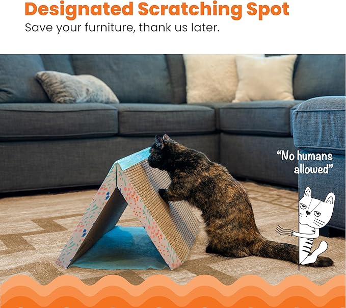 Catstages Fold Away Cat Tunnel and Corrugated Cat Scratcher