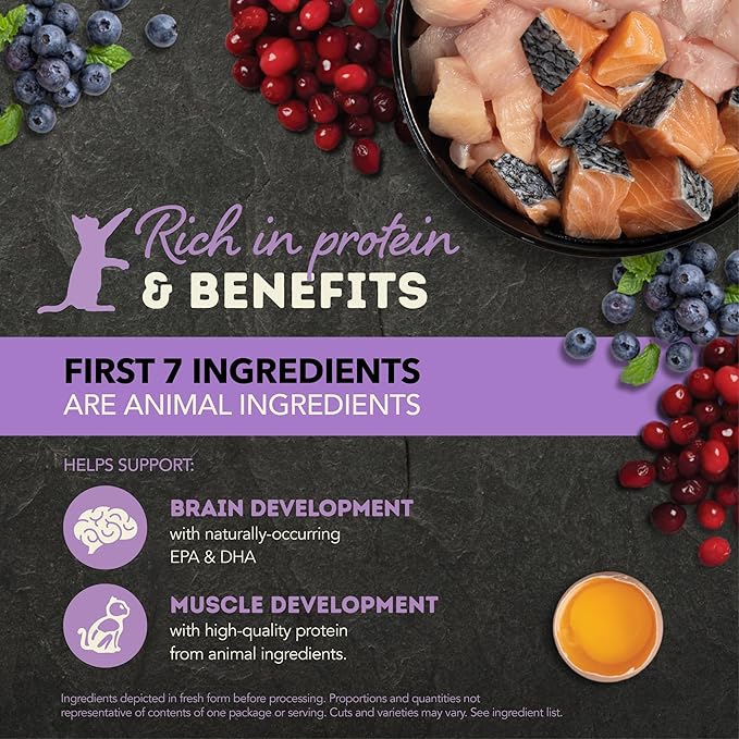 ACANA Chunks in Broth Wet Cat Food Chicken & Salmon Recipe for Kittens 3oz Cans (12 Count)