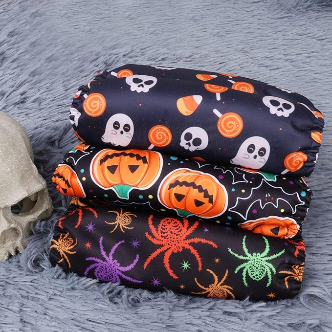 CuteBone Male Dog Diapers Small 3 Pack Halloween Puppy Diapers DM31S