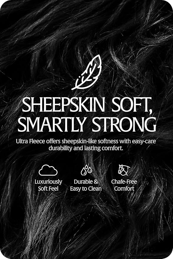 Equinavia Valkyrie Soft Ultra Fleece Padded Adjustable Breakaway Horse Halter - Black/Black - Warmblood