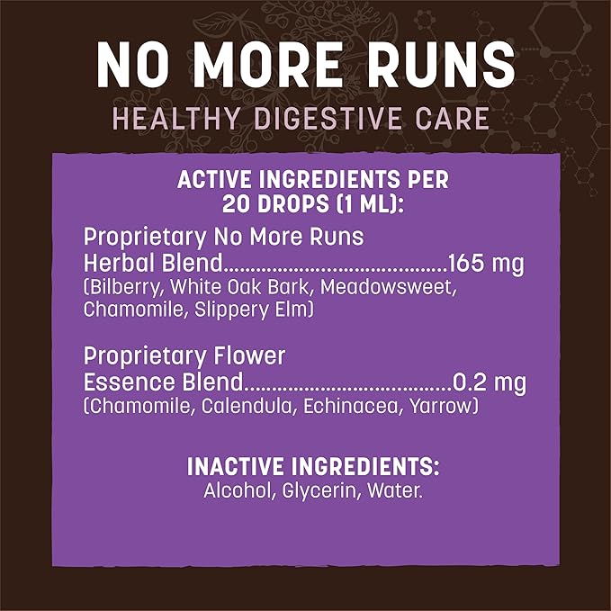 Earth Animal Herbal Remedies | No More Runs | 2 fl oz
