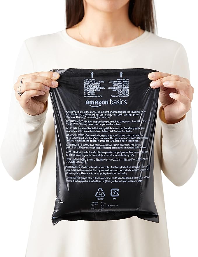 Amazon Basics Dog Poop Bags with Dispenser, 300 Count, Enhanced for Guaranteed Leakproof, Unscented, Includes Leash Clip