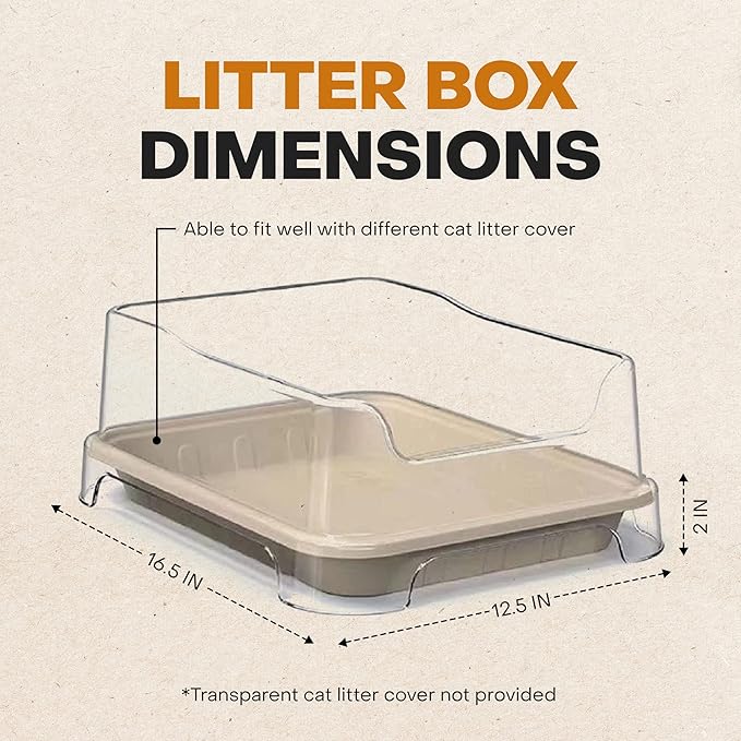 Disposable Small Litter Boxes for Cats, Litter Box for Recovery, Kitten Travel Tray, Shallow, Low-Entry Litterbox for Senior Cats (5-Pack)
