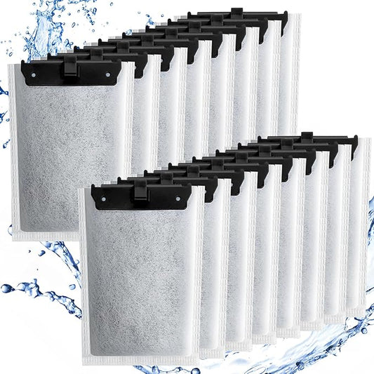 driamor 16 Pack Medium Filter Cartridges Replacement Compatible with Whisper 10i/IQ10/PF10 Aquarium Filter 5-10 Gallons