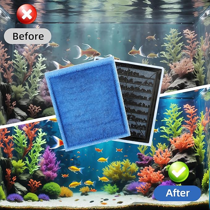 12 Pack Aquarium Filter Cartridges Designed for Maruneland Penguin Power Filter, Compatible with Marineland Penguin Power Filters 200/350, for Tech EZ-Change #3