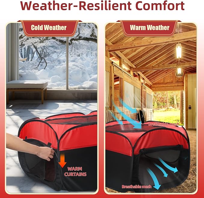 Chicken Brooder Box for Chick Starter Kit, 12.8 * 17.8 inch Large Brooder Heating Plate, Brooding Up to 30 Baby Chicks, Chicks Feeder＆Waterer, Nesting Pad, Perch, All-in-1 Chicken Brooder Set