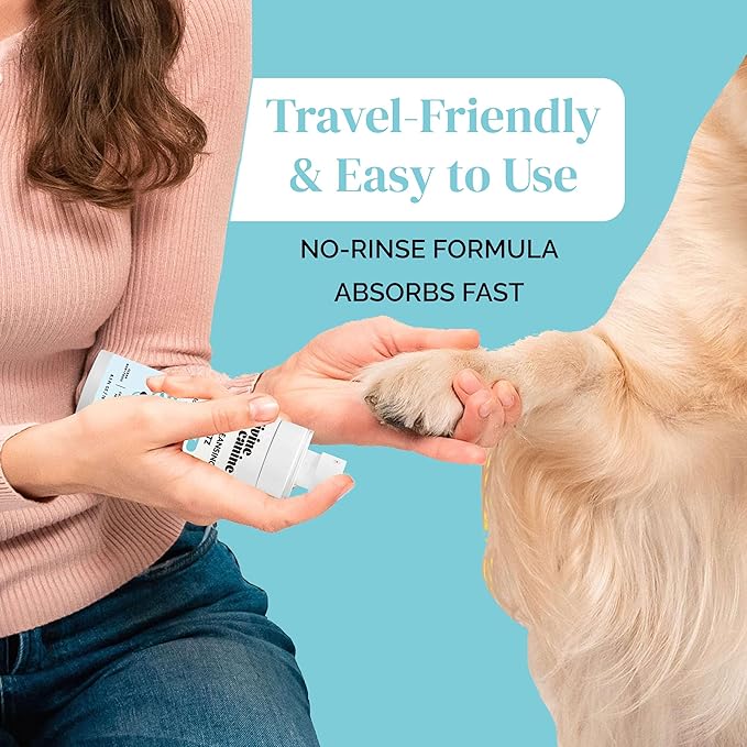 Dog Paw Cleaner - 5.1 Fl Oz of Alcohol Free Paw Cleansing Spray - Made with Coconut, Aloe, Copaiba Oil, and Lemongrass Oil to Nourish and Clean Paws - Made in The USA