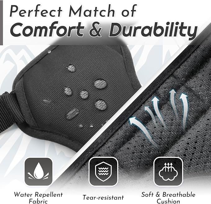 Eagloo Dog Harness for Large Dogs, No Pull Service Vest with Reflective Strips and Control Handle, Adjustable and Comfortable for Walking, No Choke Pet Harness with 2 Metal Rings, Black, XL