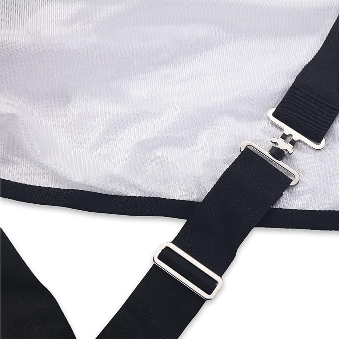 Comfy Mesh Horse Fly Sheet Equine Summer Sheets Stand Neck White 81