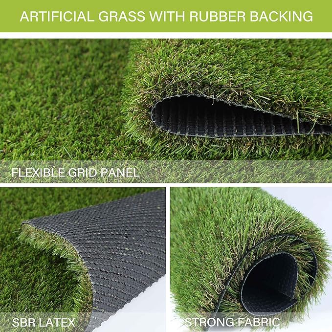 Dog Grass Pads 3 x 5 FT Artificial Grass Pee Pads for Dogs Potty Fake Grass Rug Turf Mat for Dogs Training Indoor Outdoor Garden Lawn Artificial Grass Rug