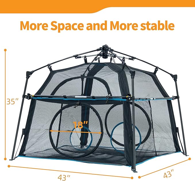 Cat Enclosure and Cat Tower Tent with Two Styles of canopiesfor Indoor and Outdoor,X-Large Outdoor Catio, Cat Tent,Portable and Foldable,Two Doors Design can Assemble More Shapes (Patented)