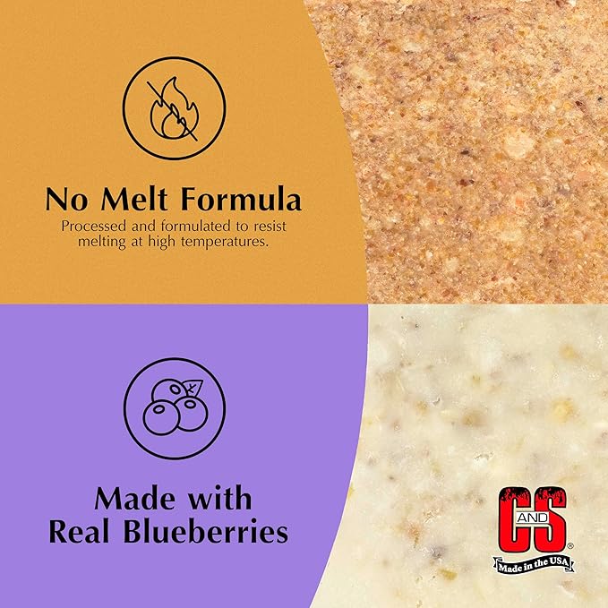 C&S Suet Variety Value Pack, Peanut Delight Dough & Berry Treat 24 Pack