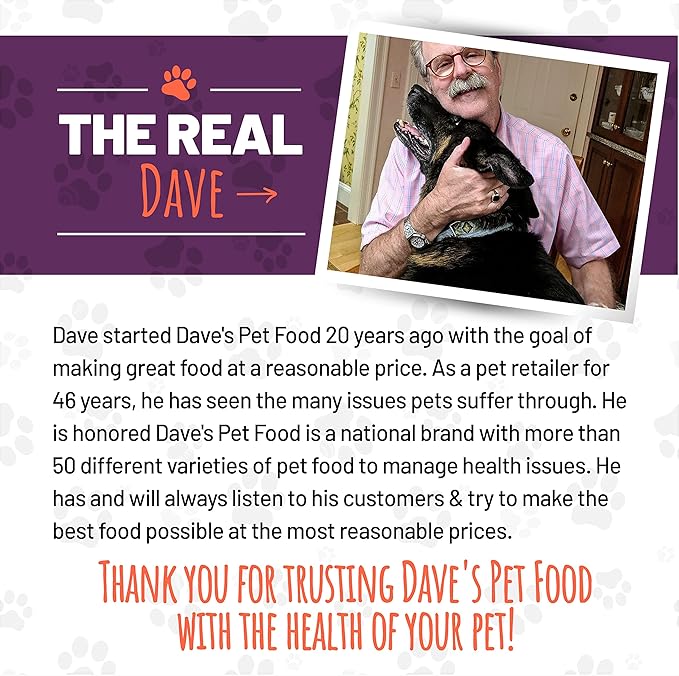 Dave's Pet Food Grain Free Wet Cat Food Pate (Turkey), Made in USA Naturally Healthy Canned, Added Vitamins & Minerals, Carrageenan-Free, 5.5 oz Cans (24 Pack)