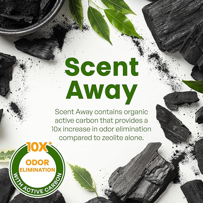 Cat Litter Deodorizer | Litter Box Odor Eliminator | Fragrance-Free with Active Carbon | Eliminates Cat Odors and Smells to Keep Your Home Fresh and Clean (Pack of 1)