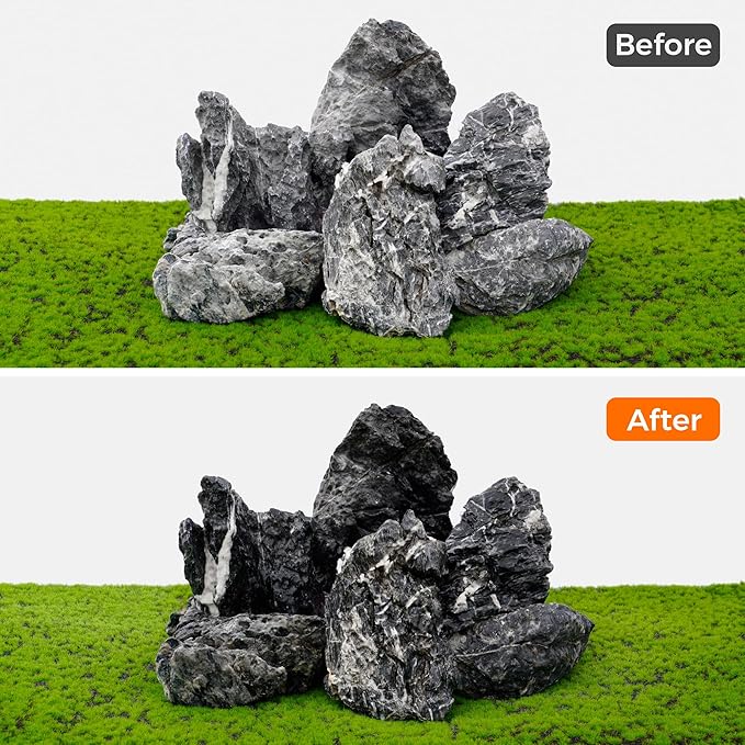 6-8 Inches Natural Seiryu Stone 6 PCS Aquarium Rocks for Aquascaping, Aquarium Landscaping, Terrariums, Fish Tank Decoration, Vivariums, Paludarium, Reptile and Amphibian Enclosures