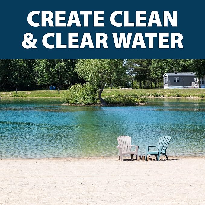 Airmax PondClear Packets, Beneficial Bacteria & Enzyme Clarifier Treatment with Ecoboost PRx, Clear & Clean Pond & Lake Water, Safe for Fish, 96 Count