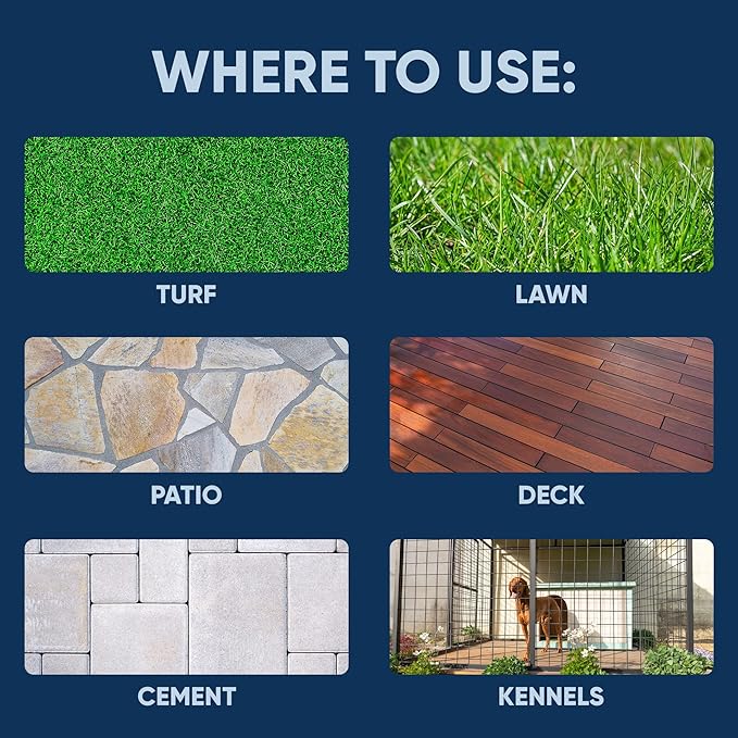 Eco Strong Outdoor Odor Eliminator Outside Dog Urine Enzyme Cleaner Powerful Pet, Cat, Animal Scent Deodorizer | Professional Strength for Yard, Turf, Kennels, Patios, Decks (160 oz Bundle w Sprayer)